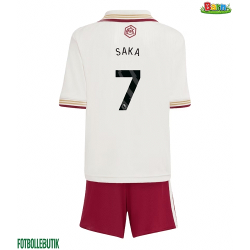 Arsenal Bukayo Saka #7 Tredjeställ Barn 2025-26 Kortärmad (+ Korta byxor)